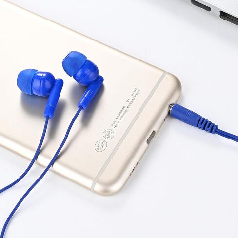 10 Pack Bulk Kids Earbuds for School Classroom Children, Wired in-Ear Headphones 3.5mm Affordable Earphones for Student Boys Girls Toddler Teen and Adult (Mixed Colors) in Saudi Arabia