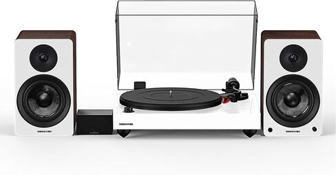 Fluance Reference RT83 High Fidelity Vinyl Turntable with PA10 Phono Preamp and Ai41 Powered 5" Bookshelf Speakers, Ortofon 2M Red Cartridge, 90W Class D Amplifier, Bluetooth (Natural Walnut) in Saudi Arabia
