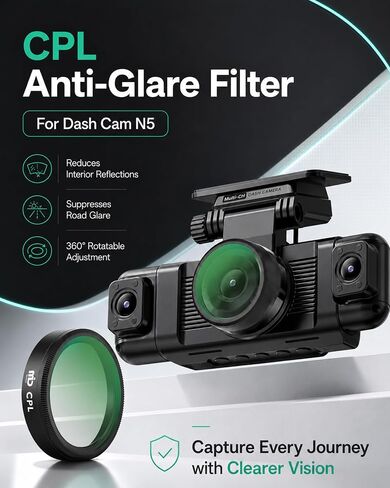 CPL Filter Compatible with IIWEY N5 4-Channel Dash Cam in Saudi Arabia