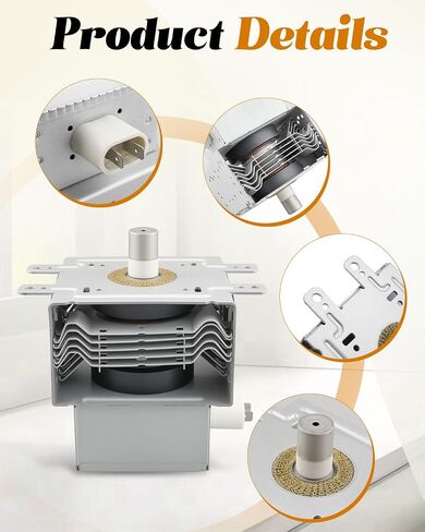 2M214 161GP Microwave Oven Magnetron Fit for KitchenAid for Maytag for Whirlpool Microwave Tube, Replace 2B71165R 2B71165L 2B71165P PS3517729 1156691 AP4437489 in Saudi Arabia