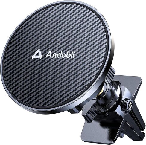 andobil for MagSafe Car Mount [20xN55 Strongest Magnet] Magnetic Phone Holder for Car Vent Stable Metal Clip 360 Adjustable Magnetic Car Phone Holder Mount for iPhone 17 Pro Max 16 15 14 13 Plus Mini in Kuwait