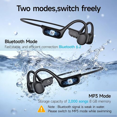 Swimming Headphones Underwater,IP68 Waterproof Headphones in Kuwait