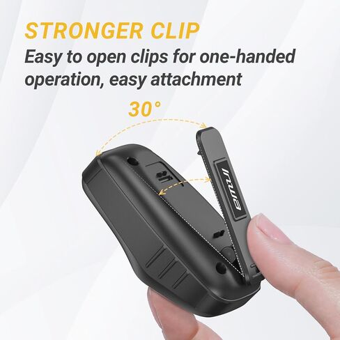 Inwa Wearable Bluetooth Speaker, Clip-on Wireless Portable Speakers, IP67 Waterproof Clip Speaker, Built-in Mic for Hands-Free Music/Calls, Mini Speaker for Work/Home/Outdoor(Yellow) in Saudi Arabia
