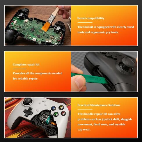 OpusBags Controller Repair Kit 4 pcs Game Joystick Disassembly Tool Kit in Saudi Arabia