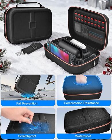 Switch 2 Accessories Bundle, 22 in 1 Game Kits, Hard Shell Carrying Case in Kuwait