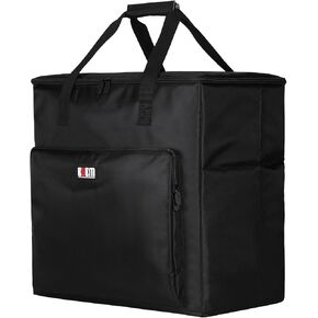 BUBM Desktop Computer Carrying Case, Padded Nylon Carry Tote Bag for Transporting Computer Tower PC Chassis, Keyboard, Cable and Mouse, Desktop Computer+ Monitor Bag, 3 light 24", Travel in Kuwait