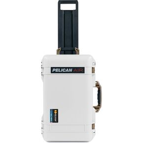 Pelican Air 1535 Carry-On Case Whiteout with Black Handles & TSA Locking Latches - Includes Padded Divider Set and Multi Pocket Mesh Lid Organizer in Saudi Arabia