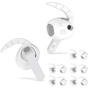 [5-Pairs] for Galaxy Buds 4 Ear Hooks Cover (2026), Comfortable Fit | Sports Anti-Loss | Soft Silicone Anti-Slip Eartips Cover Compatible with Samsung Buds 4 Earpads (Black) in Saudi Arabia