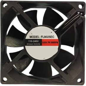 Axial Flow Fan 100-240V 8cm 80x80x25mm Cooling in Kuwait