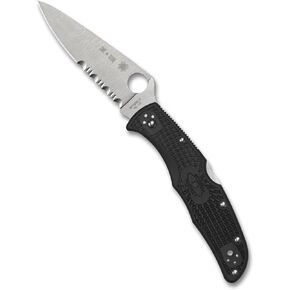 Spyderco Endura 4 Thin Red Line Folding Pocket Knife, CombinationEdge in Kuwait