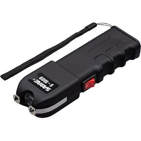 SABRE 2-in-1 Stun Gun with Flashlight and Anti-Grab Bar Technology, Painful 1.250 µC Charge, 120 Lumens, Rechargeable Battery, Safety Switch, Includes Wrist Strap and Belt Holster in Saudi Arabia