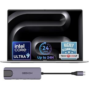 GEEKOM GeekBook M16 Laptop, Up to 24H, 55W Sustained Power Ultra 9 Notebook in Saudi Arabia