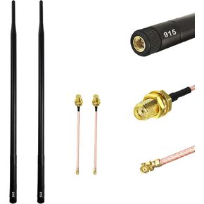 2 PCS LoRa 915MHz Antenna Set 38CM 5.8dBi High Gain Omni Directional Long Range Aerial for Meshtastic LoRa Helium LoraWAN with IPEX Pigtail in Kuwait