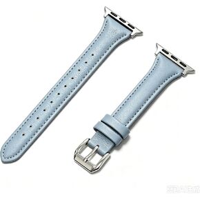 Genuine Leather Watch Band Compatible with Apple Watch for Women Men in Kuwait