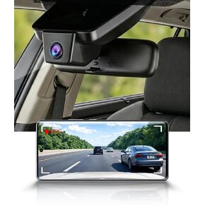 Fitcamx 4K Dash Cam Suitable for Toyota Corolla 2023-2026 Sedan Hybrid Hatchback & GR Corolla, Integrated OEM Look, UHD 2160PVideo, WiFi & APP, Loop Recording, G-Sensor, Easy to Install, 64GB Card in Kuwait