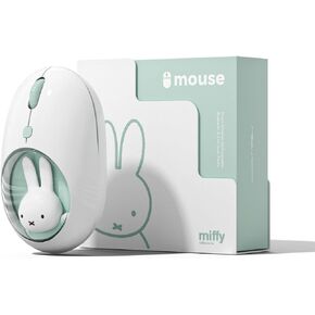 MIPOW X Miffy Bluetooth Wireless Mouse, Compact Portable for Laptops & Tablets. Seamless Tracking, Compatible with PC, Mac, Windows & macOS. Ideal, Cyan in Saudi Arabia