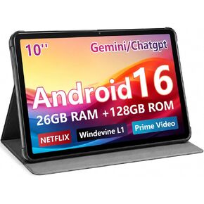 Android Tablet 10 inch, Android 16 with 26GB RAM 128GB ROM with 7000 mAh in Kuwait
