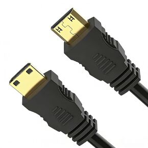 4K Mini HDMI to Mini HDMI Cable 3.3Ft/1M, Male to Male, High Speed 10.2Gbps, Compatible with Camera, Camcorder, HDTV, Monitor, Display in Saudi Arabia