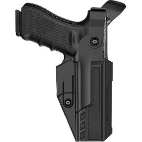 Level 3 OWB Duty Holster, Ready Polymer Holster with Dual Safety System, Adjustable Retention & 60° Cant, Fits Glock 17/19/19X/22/23/32/44/45 (Gen 1-5), Right Hand in Kuwait