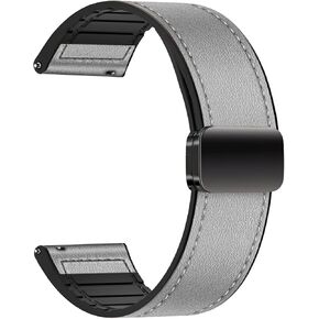 Quick Release Watch Band Compatible With Withings ScanWatch Nova 2026 Faux Leather Adjustable Clasp Replacement Band in Kuwait