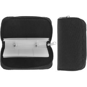 Cabilock 2pcs Memory Card Storage Case Organizer with 22 Slots, Portable Multi-Function Flash Card Holder for Photographers and Digital Enthusiasts, Black Compact Protector Bag in Kuwait