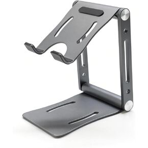 Foldable Adjustable Metal Phone Stand, Carbon Steel Anti-Slip Desk Holder in Kuwait