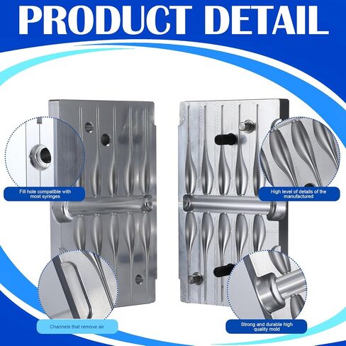 Soft Plastic Mold Lure Making Injection Molds Fishing Lures Crappie 2'' 10 Cavity Aluminum Quality Soft Plastic Molds Bait Making Injection Mold for Anglers Fishing Lovers in Saudi Arabia