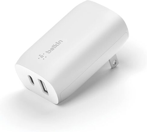 Belkin BoostCharge Pro Flex Braided USB Type C to Lightning Cable (3M/10ft) and Belkin 37-Watt USB-C Wall Charger Bundle in Kuwait