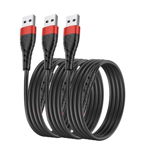 1FT Fast Charging Cord, Short Charging Cable(Red) in Kuwait