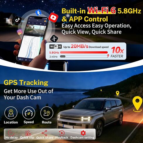 OEM-Fit Dash Cam Suitable for Hyundai Santa Fe 2024-2026 OEM Factory in Kuwait
