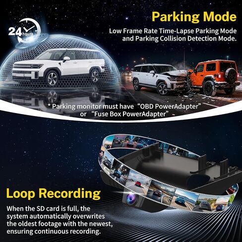 OEM-Fit Dash Cam Suitable for Hyundai Santa Fe 2024-2026 OEM Factory in Kuwait