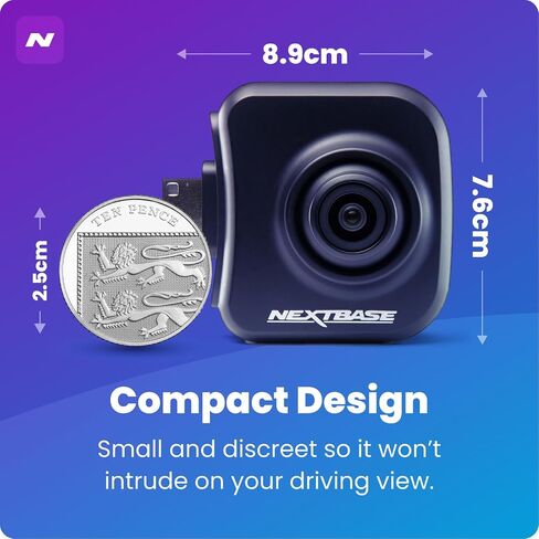 Nextbase Dash Cam Add-On Rear View Exterior Camera Compatible 322GW 422GW 522GW 622GW-Black in Kuwait