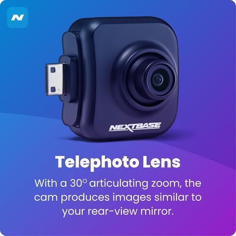 Nextbase Dash Cam Add-On Rear View Exterior Camera Compatible 322GW 422GW 522GW 622GW-Black in Kuwait