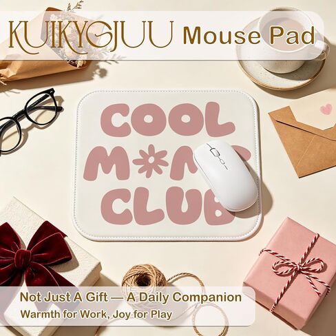 Funny Mom Gifts Mouse Pad 9.5x8 Inch, Mom Birthday Gifts for Daughter Son, Cool Moms Club Pink Mouse Pads for Computer Laptop Desk, Office Desk Accessories in Kuwait