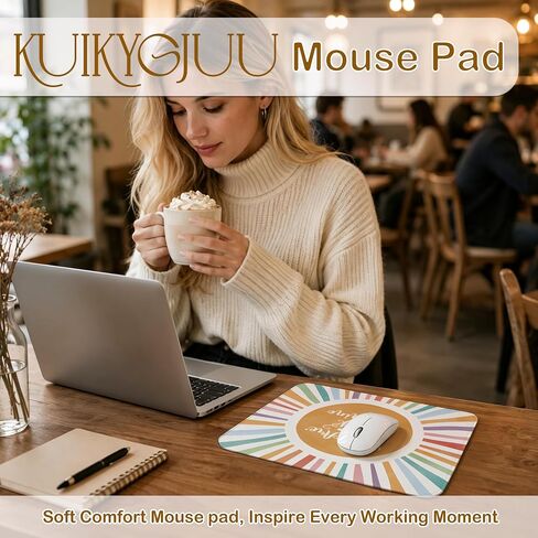 Boho Colorful Sunshine Mouse Pad 9.5x8 Inch, You are My Sunshine Inspirational Mouse Pads for Computer Laptop Office Desk Accessories, Gifts for Women Girls in Kuwait