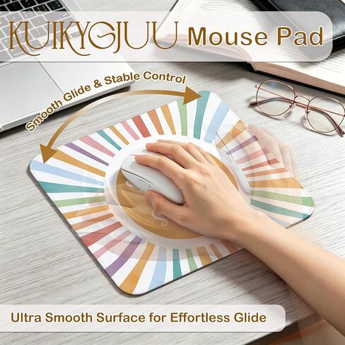 Boho Colorful Sunshine Mouse Pad 9.5x8 Inch, You are My Sunshine Inspirational Mouse Pads for Computer Laptop Office Desk Accessories, Gifts for Women Girls in Kuwait