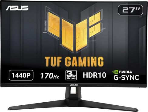 ASUS TUF Gaming VG27AQ3A 27 Inch 1440p 180Hz G-SYNC Gaming Monitor in Kuwait