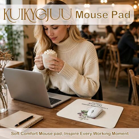 Christian Mouse Pad 9.5x8 Inch, Christian Friendship Gifts for Women, Proverbs 27:9 Bible Verse Mouse Pads for Computer Laptop Desk, Office Desk Accessories in Kuwait
