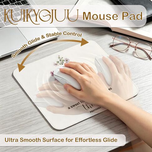 Christian Mouse Pad 9.5x8 Inch, Christian Friendship Gifts for Women, Proverbs 27:9 Bible Verse Mouse Pads for Computer Laptop Desk, Office Desk Accessories in Kuwait
