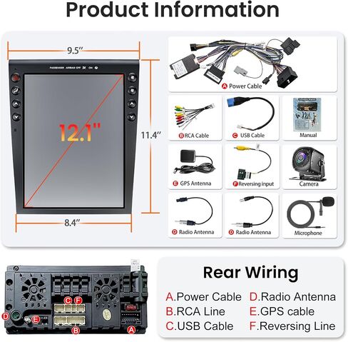 Car Radio for Ford Edge 2011 2012 2013 2014 with Wireless Carplay in Kuwait