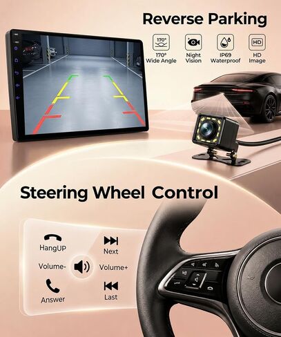 Double Din Car Radio Stereo, Wireless CarPlay Android Auto in Saudi Arabia