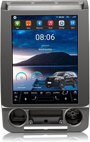 12.1" Carplay Screen Car Radio for Ford F150 2016-2021 Years, 8 Core CPU, Carplay Android Auto Ready GPS WiFi FM Bluetooth, Keep OEM Camera and Steering Wheel Control in Saudi Arabia