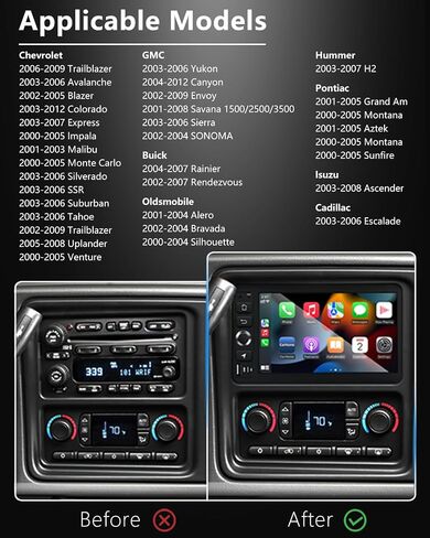 Car Radio Stereo for Chevy Silverado Hummer H2 Tahoe GMC Sierra Yukon in Saudi Arabia