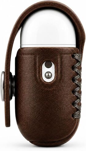 VogDUO Genuine Leather AirPods Pro 3 Case - Handcrafted Wireless Charging Holder, AirPods Pro 3rd gen Case Cover, Premium Holster, Compatible with Apple AirPods Pro 3, Qi and MagSafe Charging (Brown) in Kuwait