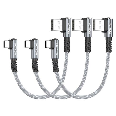 USB to USB C Cable 90 Degree 1FT 3Pack, Short Right Angle USB C Cable in Kuwait