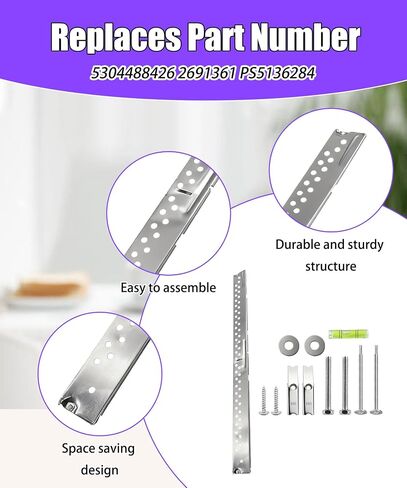 5304509487 Microwave Wall Mount Bracket Plate with Hardware Screws Bolts in Saudi Arabia