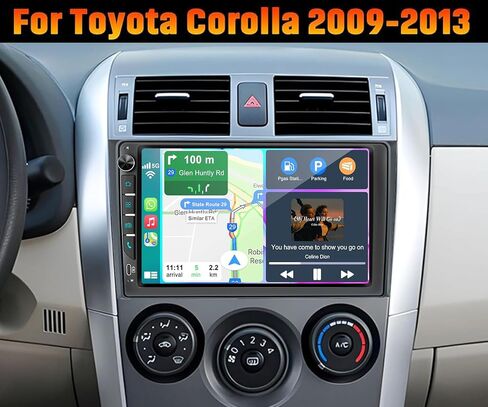9 inch Touchscreen Car Radio Stereo for Toyota Corolla 2009-2013 Wireless Carplay Android Auto Navi Volume Knob Backup Camera SWC in Saudi Arabia