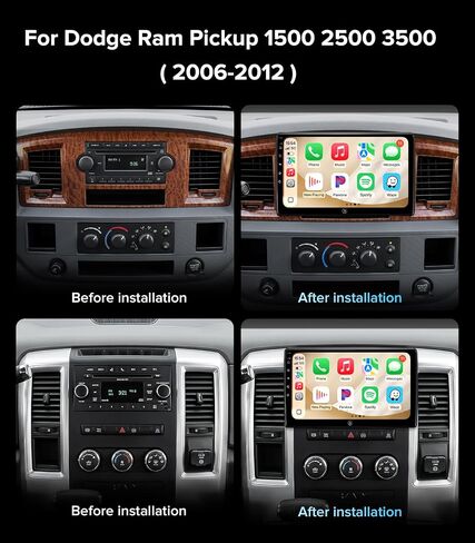 10" Linux Carplay Radio for Dodge RAM (06-12) & Durango (05-08) in Kuwait