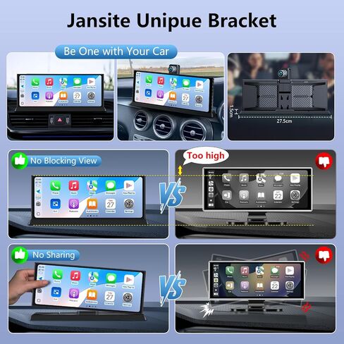 11.26" Carplay Screen for Car 4K Dash Cam 350° Rotate Camera Unique Bracket in Saudi Arabia