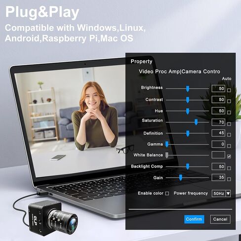 4K 60fps USB Camera, High Speed IMX678 Webcam for PC in Kuwait